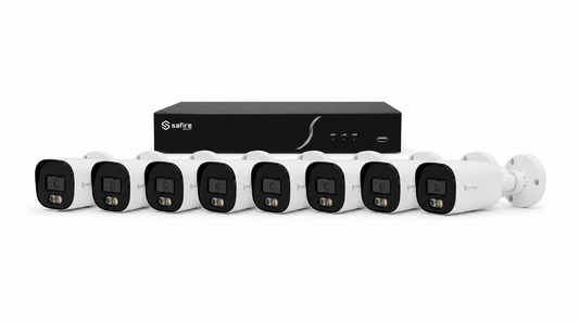Safire IP camera kit met 8 bullet camera's