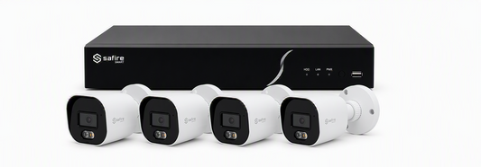 Safire IP camera kit met 4 bullet camera's